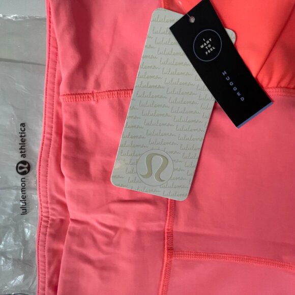 LuluLemon Mid-Rise Speed Track Shorts | Size 8 , 6" inseam | Bright Orange - Picture 2 of 5